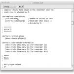 Clips in standard view