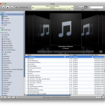 Standard view of iTunes